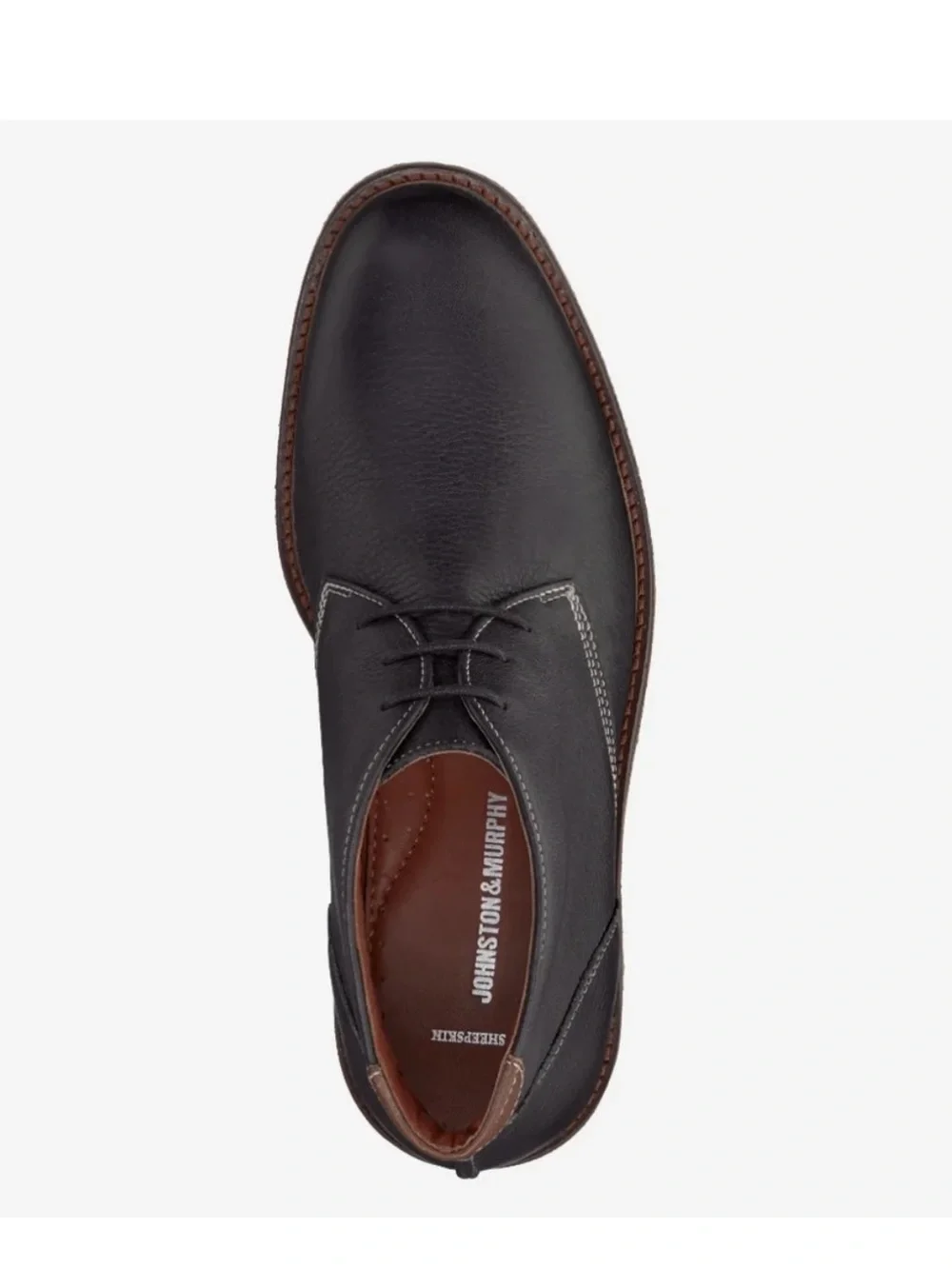 Johnston and Murphy men’s Copeland Men's Black Leather Chukka Boot 9.5M